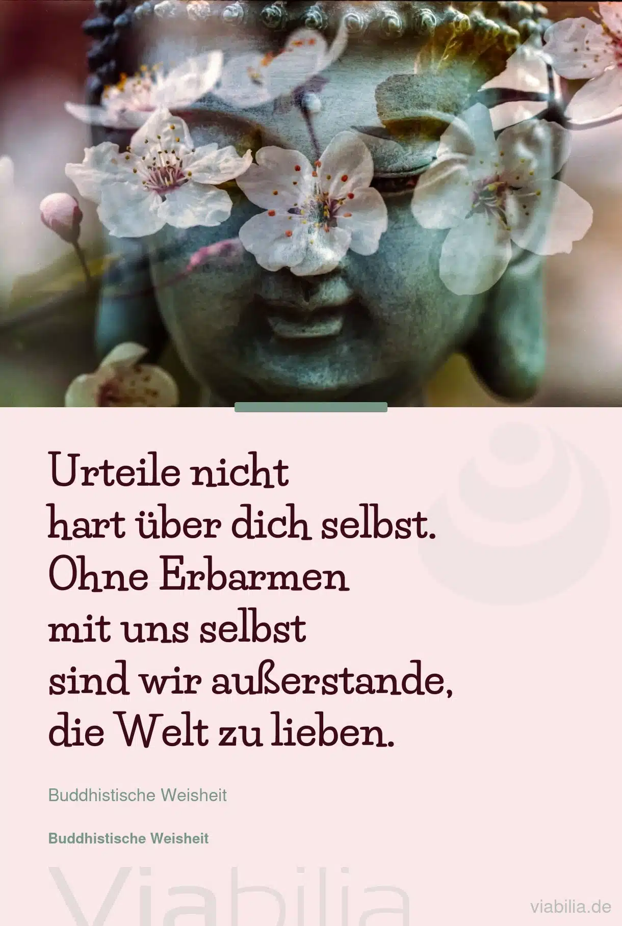 Buddhistische Weisheit: die Welt lieben