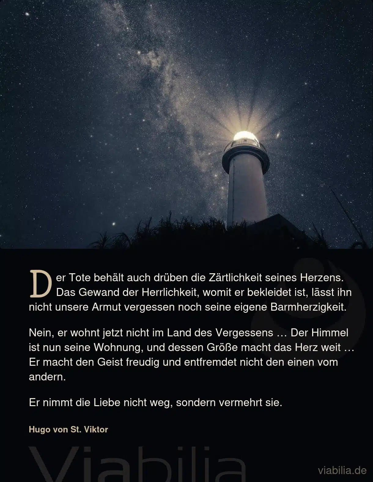 Gedanken über den Tod auf schönem Bild