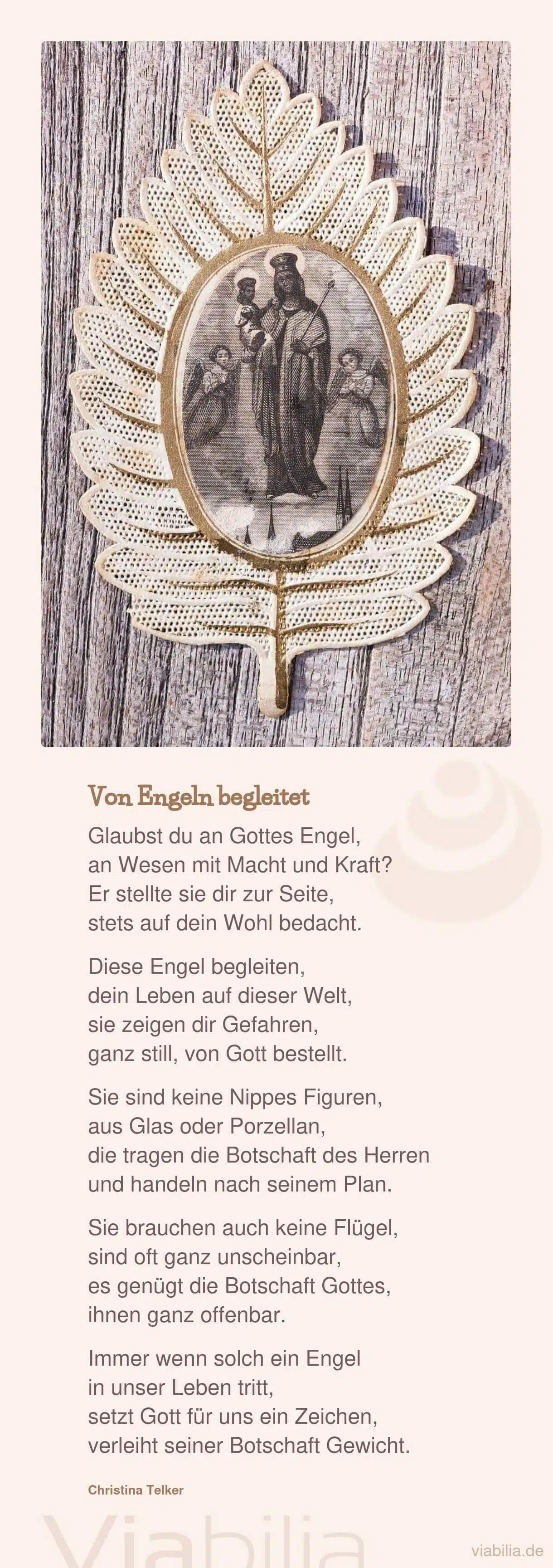 Gedicht: von Engeln begleitet