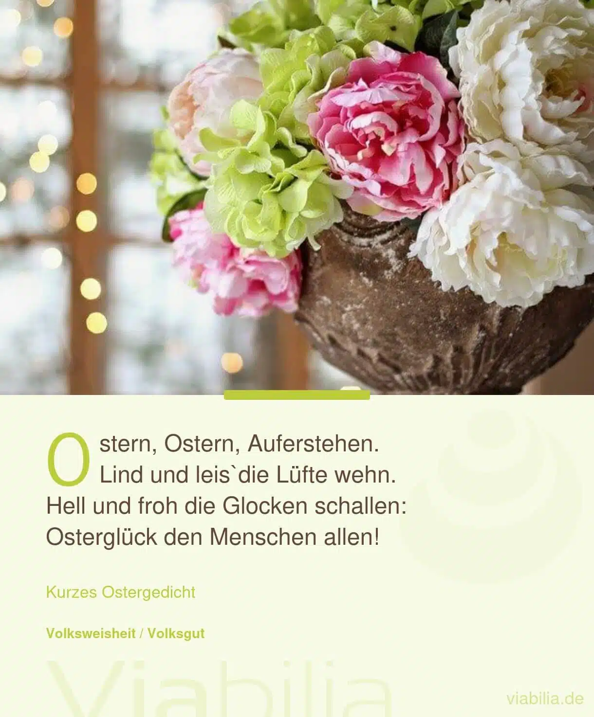 Kurzes Ostergedicht: Ostern aufersteh'n