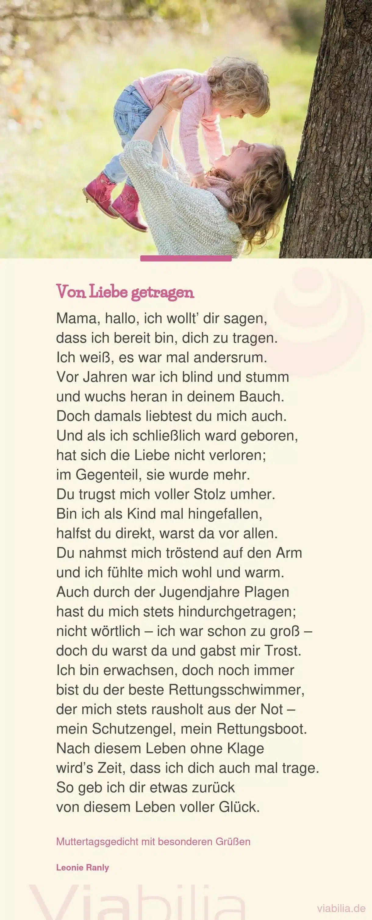 Muttertagsgedicht 