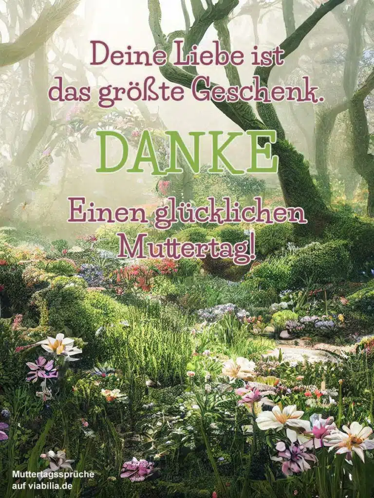 Muttertagsgeschenke: deine Liebe ist das größte Geschenk