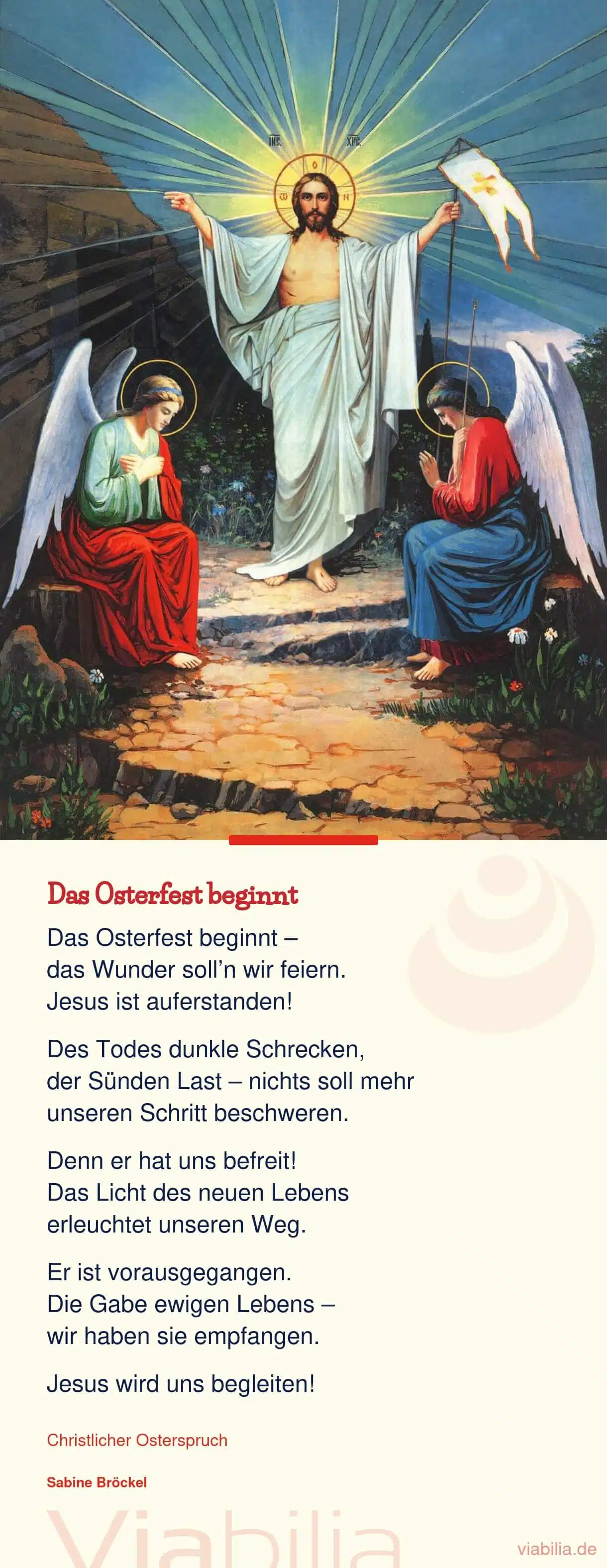 Ostergedicht: das Osterfest beginnt!