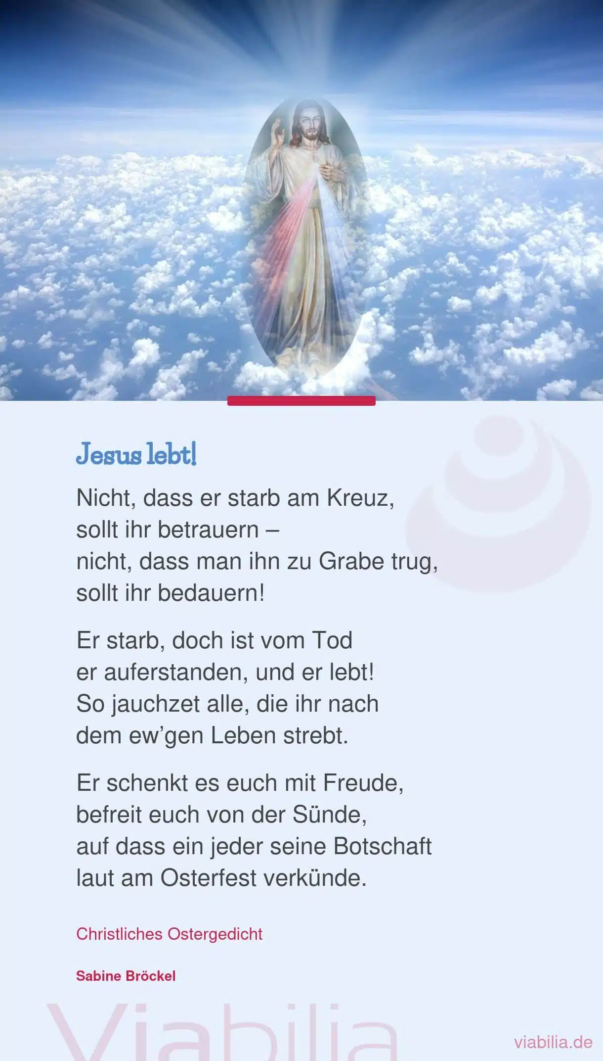 Ostergedicht: Jesus lebt!