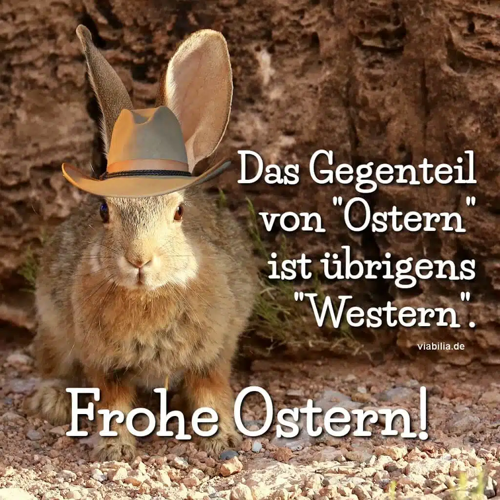 Lustiger Ostergruß: Ostern und Western