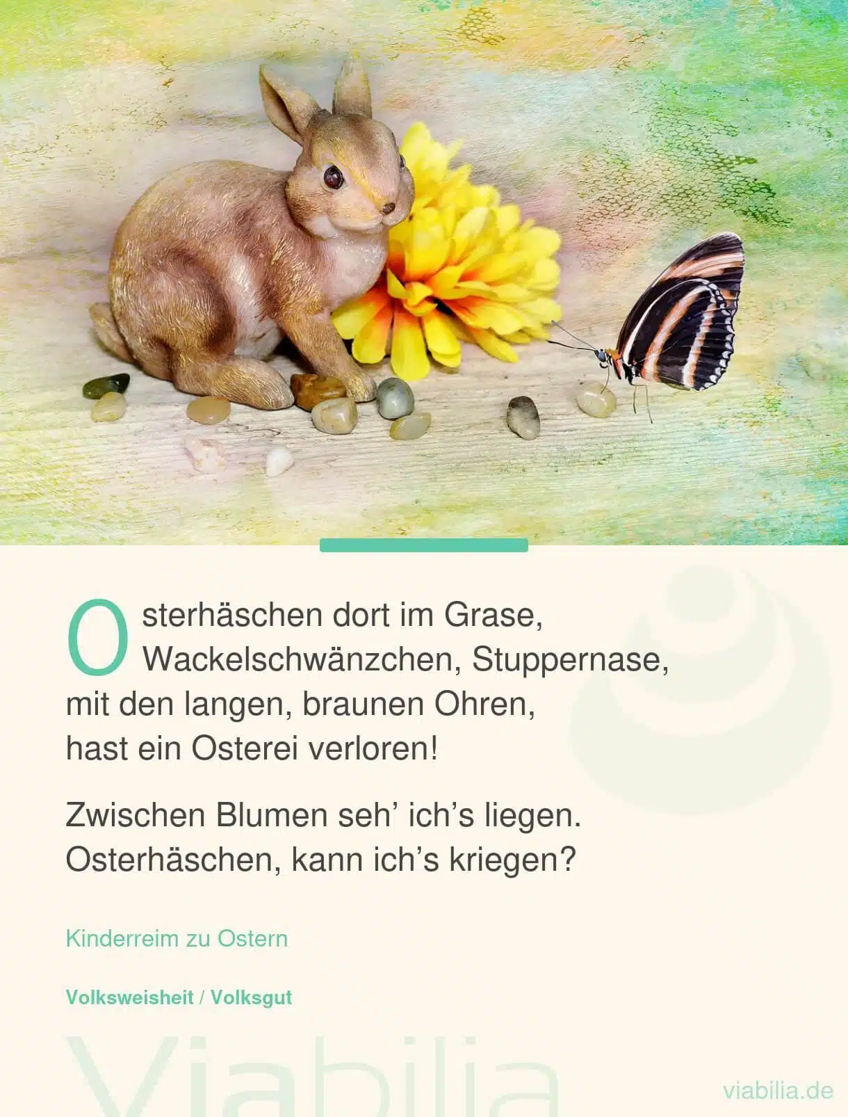 Osterhäschen-Gedicht für Kinder