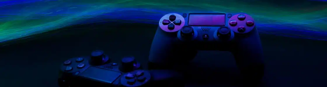 Controller fürs Gaming unter Schwarzlicht