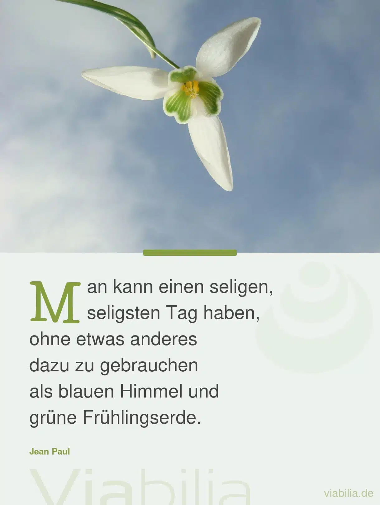 Gedicht: den Frühling genießen