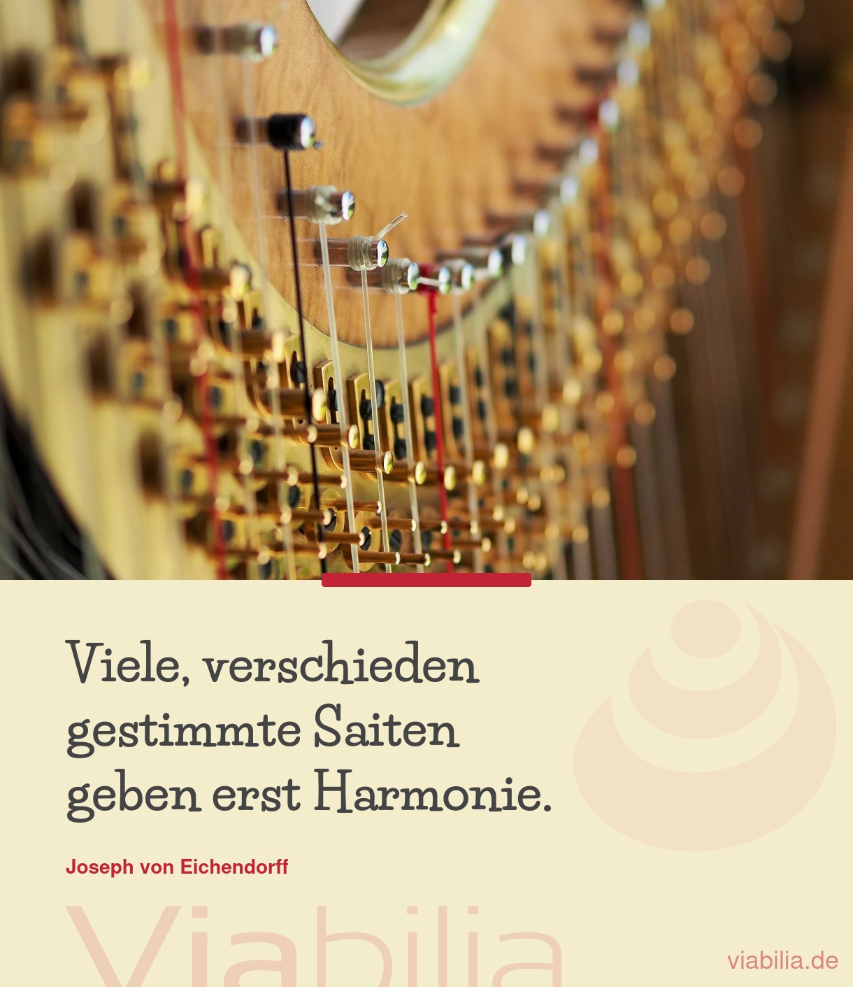 Spruch über Harmonie