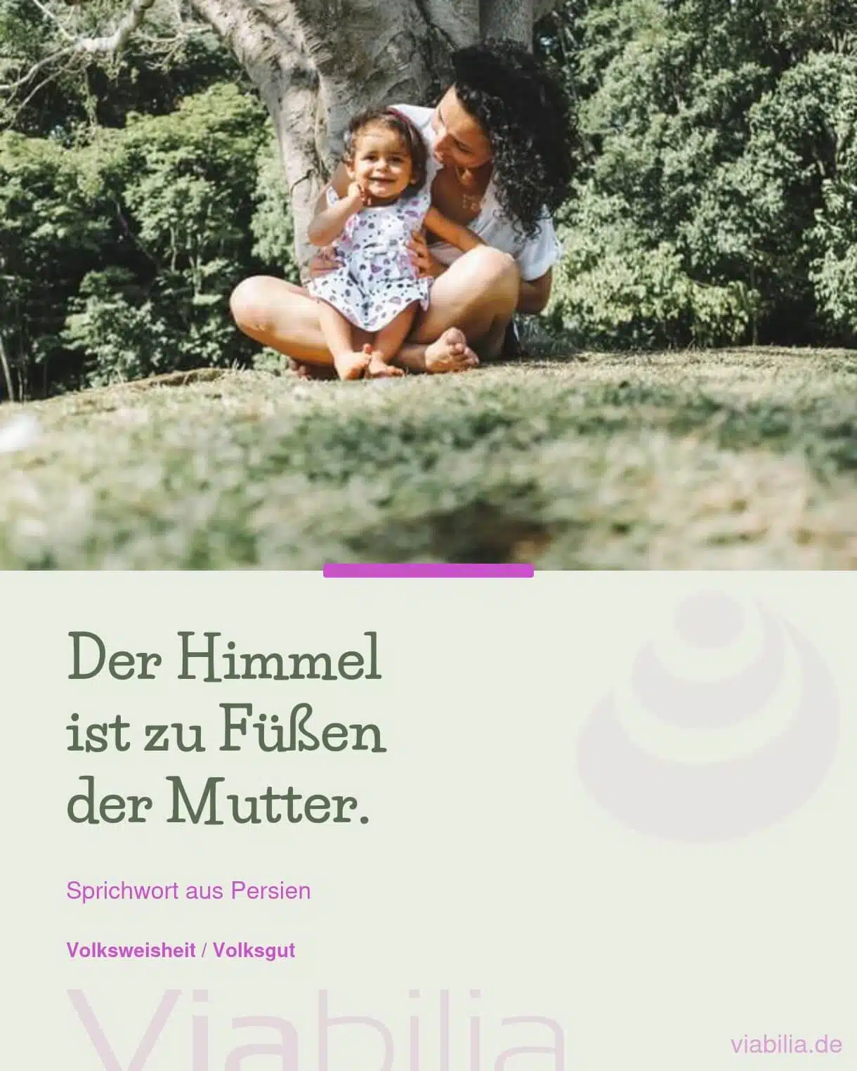 Der Himmel zu Mutters Füßen