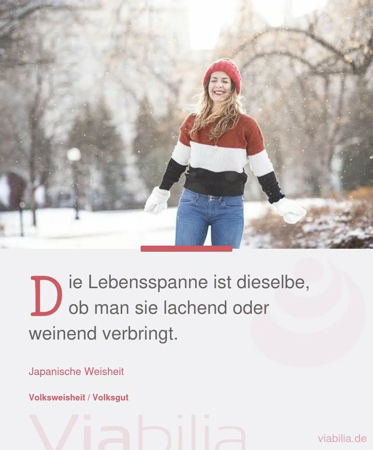 Spruch über das Lachen und das Leben