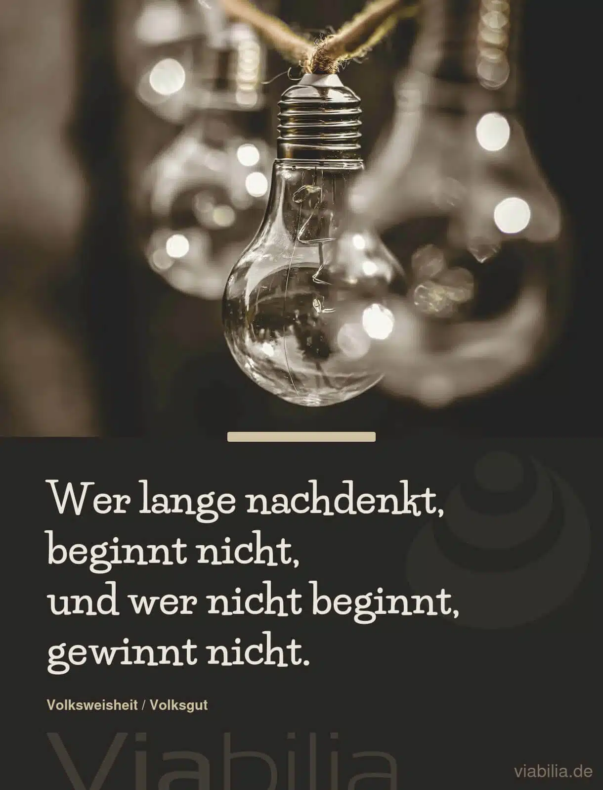 Spruch über lange nachdenken