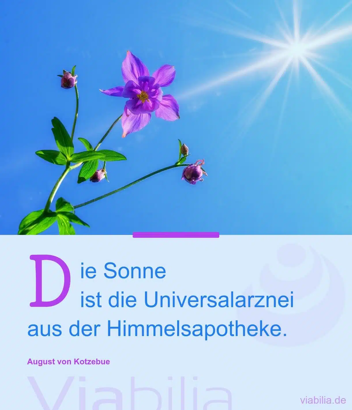 Spruch über die Sonne