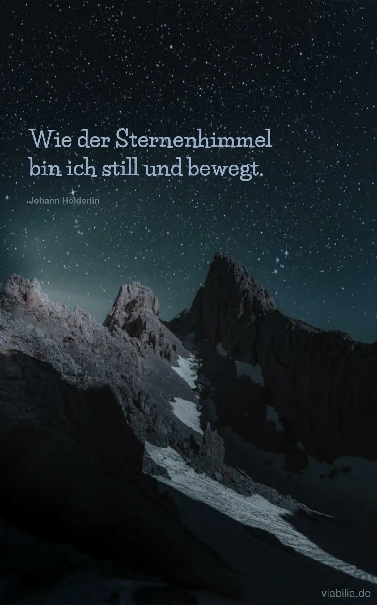 Schöner Spruch über die Stille und den Sternenhimmel