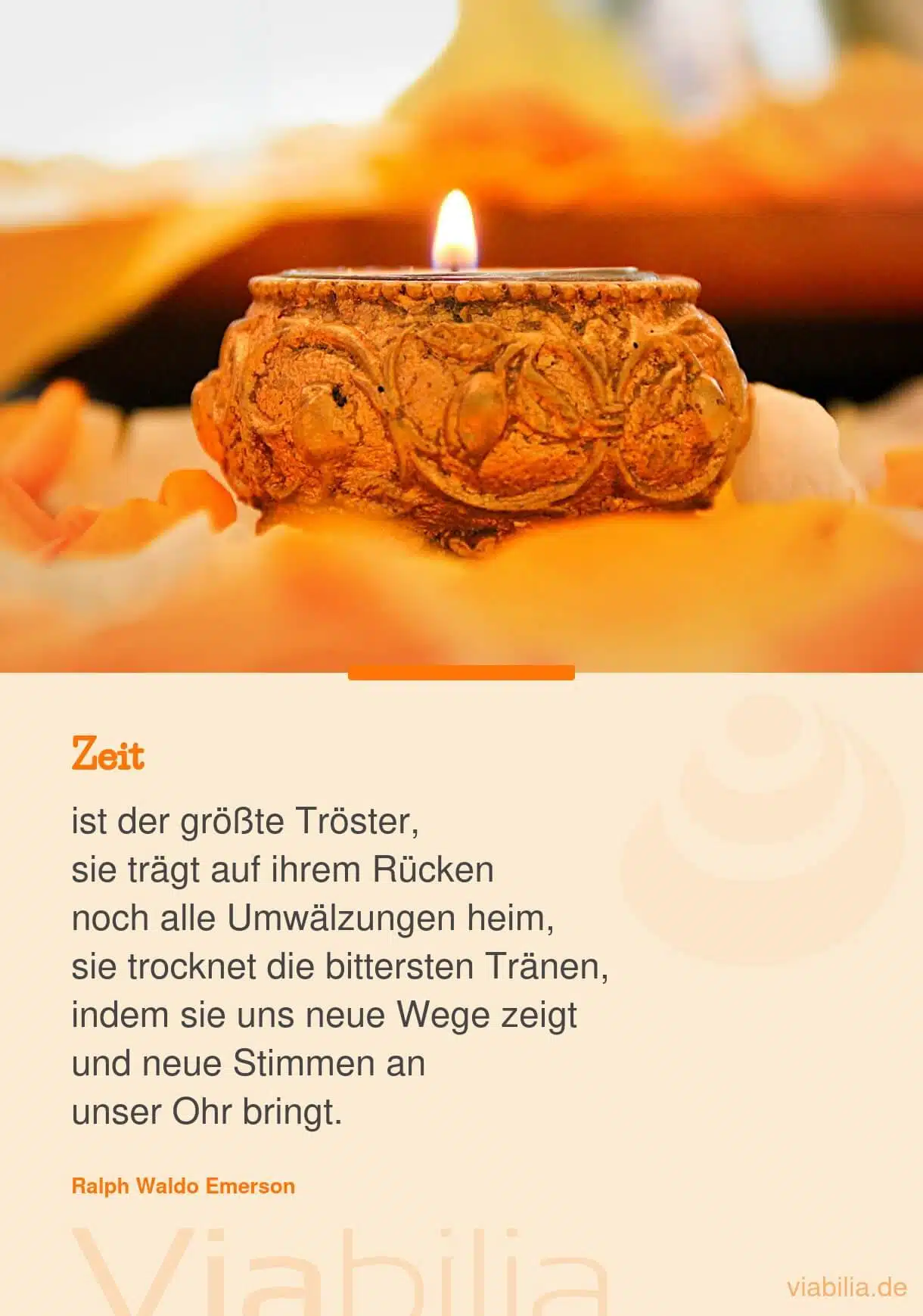 Spruch über die Trauer und Zeit