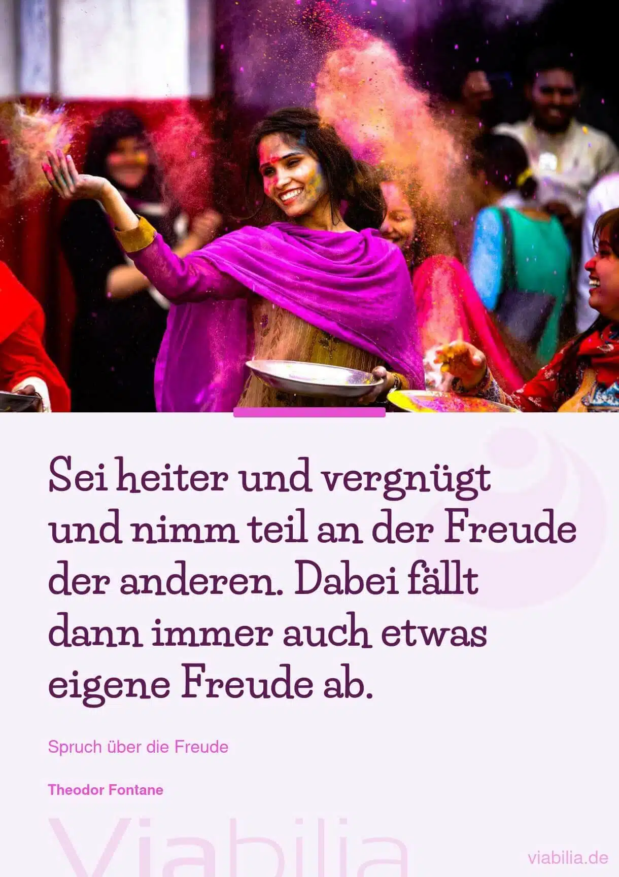 Spruch über Freude und Freundschaft