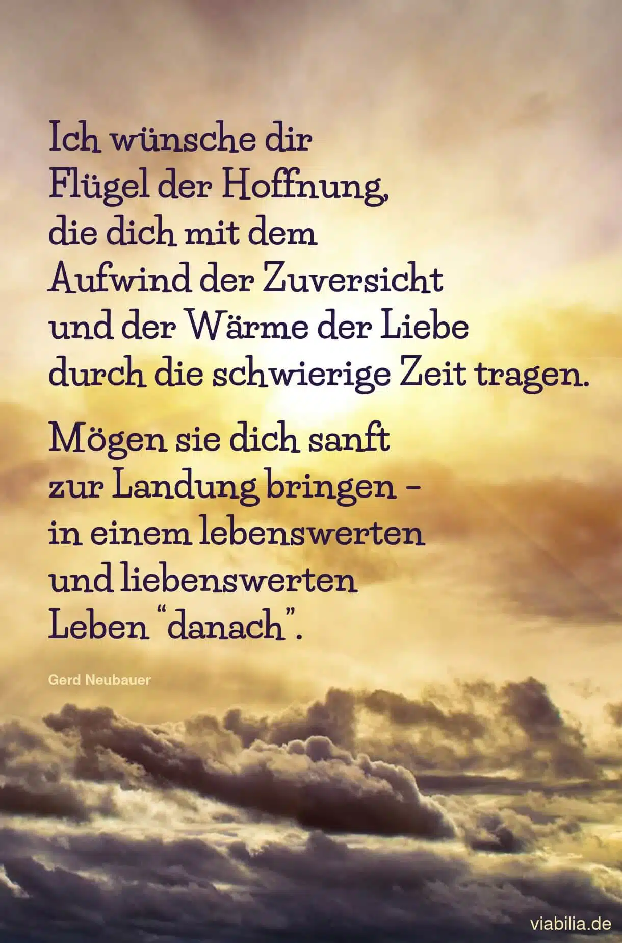 Lieber Spruch für Hoffnung