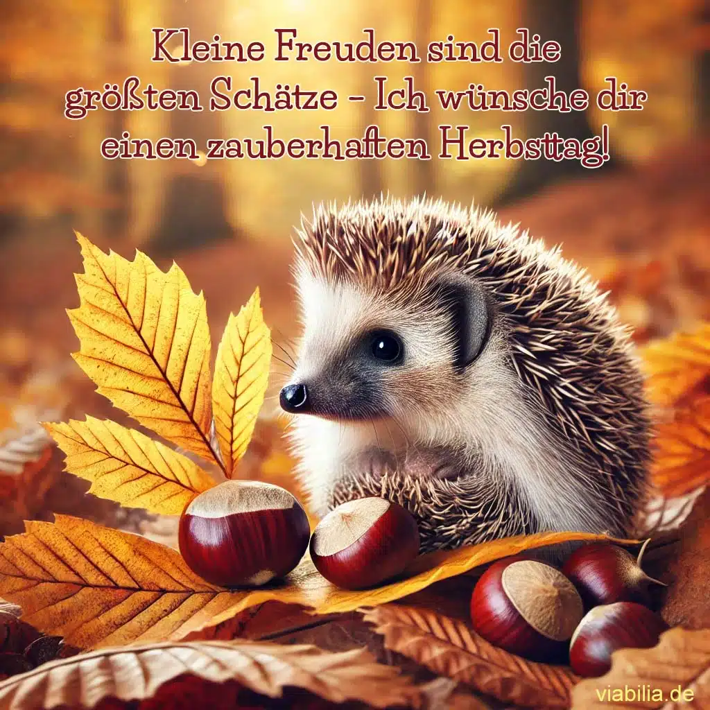 Einen schönen Herbsttag wünschen