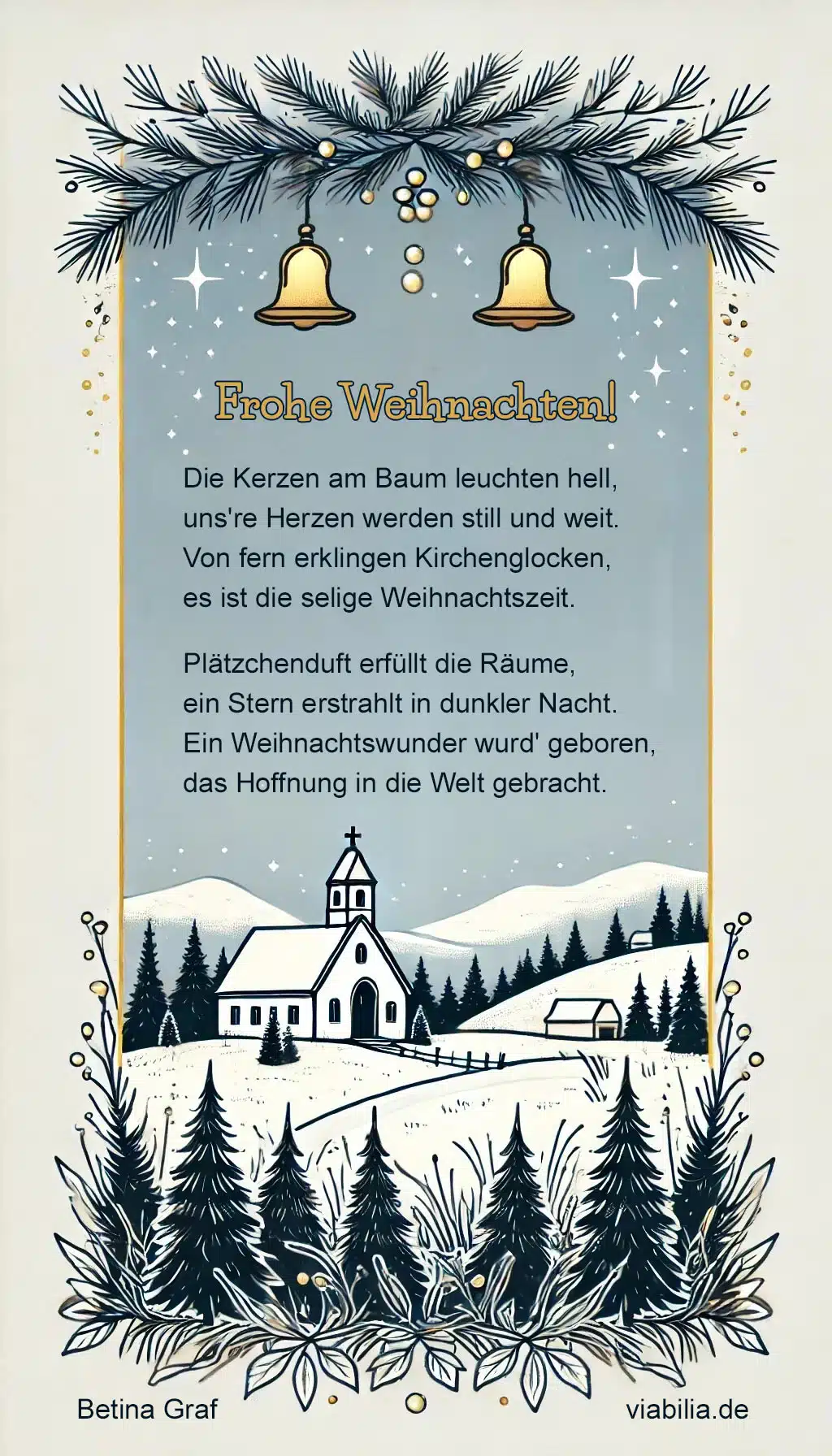 Christliches Weihnachtsgedicht über das Weihnachtswunder