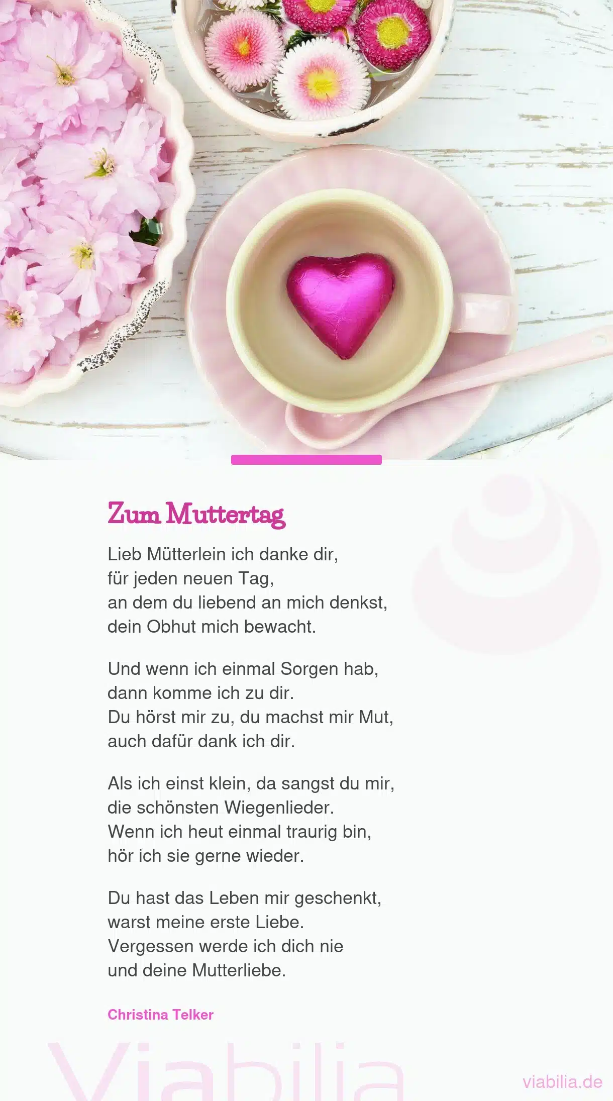 Gedicht zum Muttertag